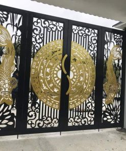 Cửa cổng sắt 4