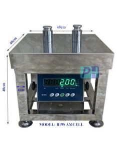 CÂN GHẾ ĐIỆN TỬ B19S 40X40cm INOX AMCELL USA